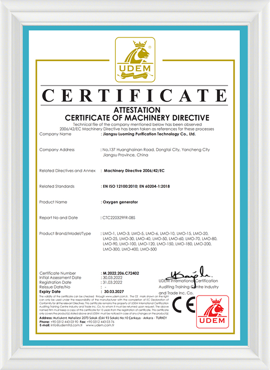 CE-oxigén generátor