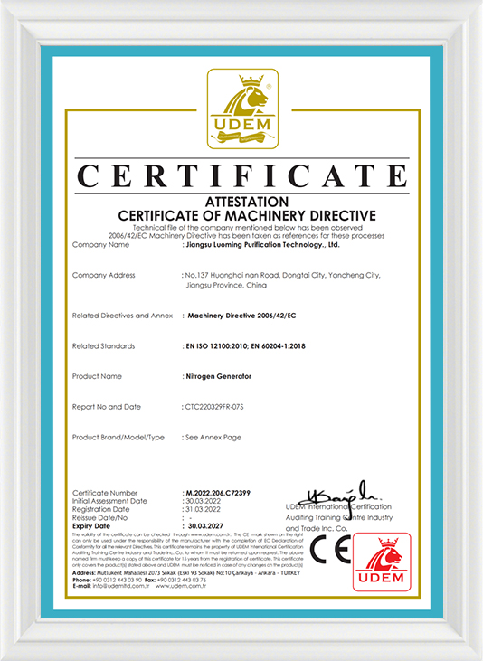 Ce-nitrogéngenerátor